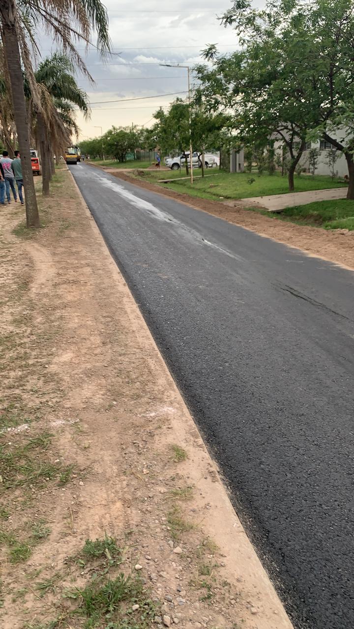 Funes City: arrancó la pavimentación de calle Mitre